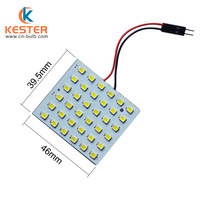 Lampe LED de voiture 12W d'usine, 3528 36SMD 12V, éclairage intérieur avec prise Festoon T10 BA9S C5W