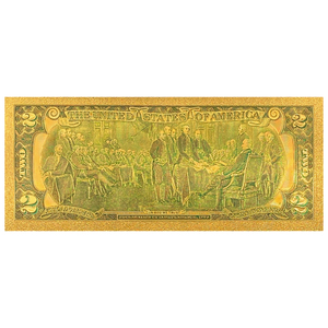 Billet de banque souvenir patriotique en plastique avec feuille d'or et design personnalisé - Product Image 5