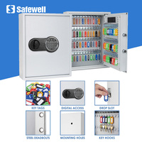 Saberwell KS4702E kata sandi Digital, kata sandi elektronik terpasang di dinding baja terlaris tag kunci terpasang