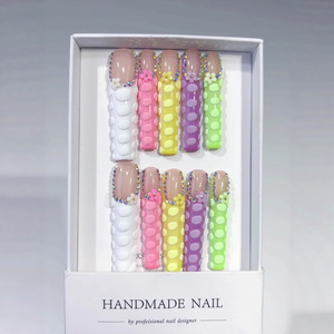 Offre Spéciale – <span class=keywords><strong>Faux</strong></span> <span class=keywords><strong>Ongles</strong></span> Longs en Forme de Cercueil Faits Main, Robustes et Prêts à Poser, Idéals pour Salons - Product Image 6