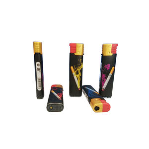 HP-111 Briquets d'usine de Chine Briquet mince rechargeable coupe-vent OEM avec logo personnalisé et gaz <span class=keywords><strong>butane</strong></span> pour fumer et camper - Product Image 6