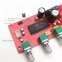 Taidacent AC5-16V DC 7-21v Surround Dual CH AMP kontrol nada PCB Stereo Audio kontrol nada Bass Treble Board dengan tombol Volume