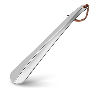 Calzador de Metal de acero inoxidable con mango largo de cuerda de cuero de alta calidad para anciana embarazada - Product Image 2