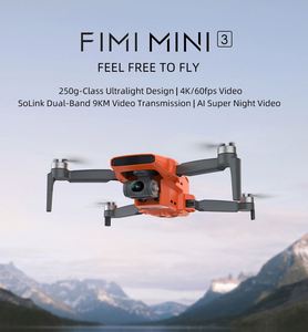 FIMI MINI 3 <b>Drone</b> Fly More Combo <b>4K</b> 60FPS 3-Axis Gimbal Camera 250g Brushless Motor 9KM Long Distance Two Battery Combo Plastic - Product Image 2