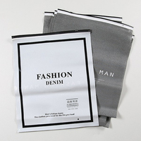 Sac à glissière en plastique biodégradable givré refermable personnalisé avec logo, sacs pour vêtements