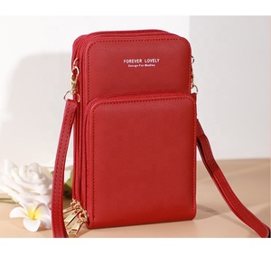 Bolso de hombro con pantalla táctil <span class=keywords><strong>para</strong></span> <span class=keywords><strong>mujer</strong></span>, cartera <span class=keywords><strong>para</strong></span> teléfono <span class=keywords><strong>móvil</strong></span>, monedero cuadrado, a la moda, de pu - Product Image 5