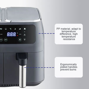 Nouveau four numérique sans huile avec deux paniers individuels de 3,5 l <span class=keywords><strong>friteuse</strong></span> à Air 4-en-1 <span class=keywords><strong>friteuse</strong></span> à air numérique multifonction avec une lecture facile - Product Image 5