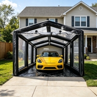Tente de garage pour voiture en PVC personnalisée, imperméable, résistante au vent, housse de voiture gonflable transparente pour extérieur