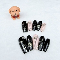 Clavos a presión puro hecho a mano estilo chino de longitud media de alta calidad reutilizable