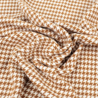 Tissu en laine pied-de-poule 20% laine 80% polyester 560 g/m² pour sweat-shirt