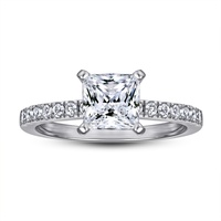 Anillo de compromiso, boda o aniversario Sun Star personalizado para mujer, de plata de ley 925, chapado en rodio/oro, geométrico y moderno.