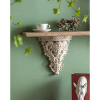 Décoration murale européenne pour étagère nordique antique rustique rétro montée sur étagère flottante décorative de style romain