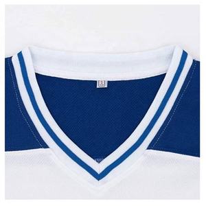 Пользовательские Премиум хоккейная одежда Молодежный темно-бордовый фильм белые миниатюрные китобои хоккейная Майка - Product Image 3