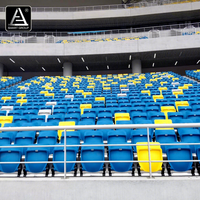 Sièges de tribune de stade de gymnastique portables sièges de stade pliables sièges de stade VIP avec support arrière pour gradins