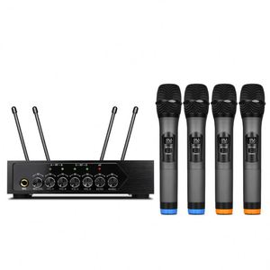 Professional Dynamic Handheld <b>Microphone</b> for Live Performance BT Echo <b>Wireless</b> UHF 4 Channels Style Headset - Product Image 2