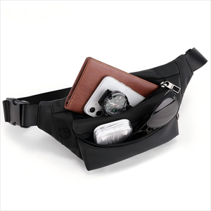 <span class=keywords><strong>Ceinture</strong></span> de course unisexe en PU imprimée avec logo personnalisé Sac banane de sport étanche en PVC avec fermeture à glissière <span class=keywords><strong>Ceinture</strong></span> de course <span class=keywords><strong>portable</strong></span> en plein air pour le voyage - Product Image 4