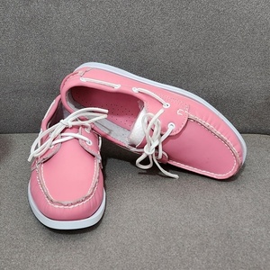 Chaussures de navigation compensées en cuir de vachette <span class=keywords><strong>rose</strong></span>, faites à la main, antidérapantes, style assorti <span class=keywords><strong>homme</strong></span> et femme, décontractées et respirantes pour l'été - Product Image 3