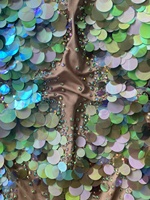 Sexy sirène Performance Cosplay Costume danse justaucorps strass paillettes une pièce body dames scène Performance combinaison