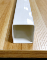 Tubería de PVC Plástica Blanca Cuadrada, Resistente a la Corrosión, Certificada ISO9001, Fabricada a Medida en Fábrica, Personalizable, MOQ