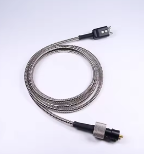 Dual Armored Stainless Steel Cable KBA536/C123 High <b>Temperature</b> <b>Probe</b> for DA590 Ultrasonic Transducer/<b>probe</b> - Product Image 2