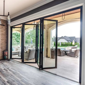 Portes pliantes en alliage d'aluminium de haute qualité Portes de <span class=keywords><strong>garage</strong></span> pliantes en accordéon Portes pliantes d'<span class=keywords><strong>extérieur</strong></span> - Product Image 1