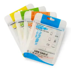 OEM工厂销售用于转售的3C电子usb塑料电缆包装袋