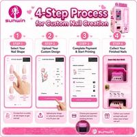 Machine d'impression automatique d'ongles, imprimante d'art d'ongles AI avec technologie d'impression haute résolution 1200 DPI