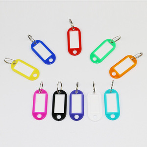 Thúc đẩy bán buôn nhựa móc khóa nhãn tên thẻ chìa khóa Keytag với chia Vòng Keyring tag chìa khóa - Product Image 3