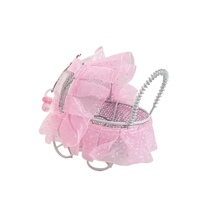 Décoration de fête, chariot en métal rose, 5x7x7cm - Product Image 2