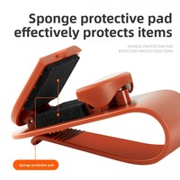 Moderno Soporte para Gafas de Sol con Clip para Visera de Coche, Tipo Presión, de ABS, con Almacenamiento para Parasol