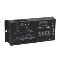 Atenuadores Digitales LAMPOW DMX512 de Alta Calidad con Pantalla Digital, Decodificador Monocromático RGB/RGBW de 1/3/4/5 Canales, 12-24V, Carga Máxima de 600W
