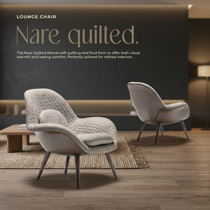 Modern Quilted Fabric Upholstered Lounge <b>Chair</b> with Foam Filling Wood Legs <b>Accent</b> Armchair for Living Room/Hotel/Club Use - Product Image 2