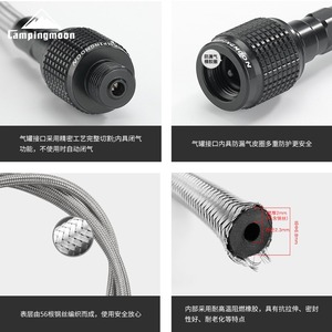 Tanque de Recarga de Gas Butano de Acero Inoxidable, Adaptador para Estufa de Camping, Convertidores de Cartuchos para Senderismo, Escalada y Camping al Aire Libre - Product Image 6