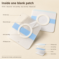 Patch vierge imperméable en film PU et gel de silicone, anti-fuite, pour base de pansement aux herbes