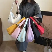 Sac à bandoulière de voyage simple pour femmes, sacs messager de couleur unie pour filles, sacs à main de grande capacité à la mode pour dames, fourre-tout décontracté