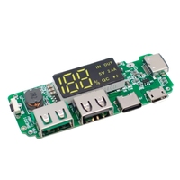 Module de charge pour batterie lithium 18650 avec double port USB 5V 2.4A Micro/Type-C et LED, pour batterie externe