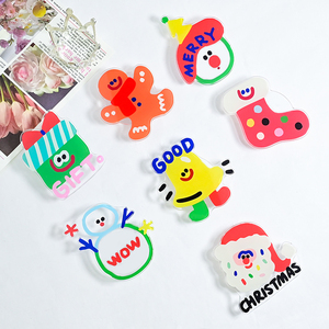Soportes de teléfono adhesivos de Navidad de alta calidad Agarre Sublimación de acrílico de dibujos animados Empuñaduras de teléfono - Product Image 2