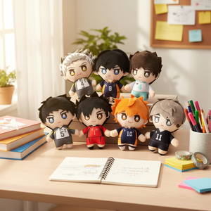 7 Diseños de Llaveros de Peluche con Luz de Anime Estilo Japonés, Hinata Shoyo, Tobio <span class=keywords><strong>Kageyama</strong></span>, Muñeco Colgante, Figura de Peluche Suave - Product Image 1