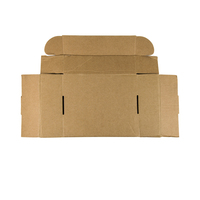 Venta caliente de papel Kraft corrugado envío Comercio electrónico caja de embalaje caja de correo personalizada para productos de belleza