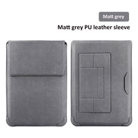 Moderne Simple Résistant À L'eau Tablette Béquille En Cuir Ordinateur Portable Housse Sac Couverture PU Matériel Fit Mac Book Air 11-15 Pouces Tapis De Souris