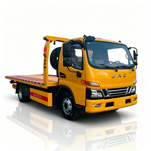 Grúa de plataforma plana Jac 4x2 completamente nueva con plataforma hidráulica para la limpieza de accidentes en carreteras y el rescate de vehículos en caso de emergencia. - Product Image 1