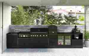 كابينة مطبخ خارجية كاملة من الفولاذ المقاوم للصدأ في الهواء الطلق شواية تعمل بالغاز في الهواء الطلق غير القابل للصدأ - Product Image 2