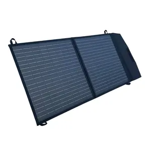 Panneau solaire pliable étanche pour animaux de compagnie 45w portable avec générateur usb type c ensemble complet