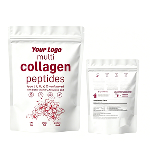 Compléments en poudre de collagène et d'acide hyaluronique OEM pour adultes, avec biotine et vitamine C, pour la beauté et les soins de la peau - Product Image 1