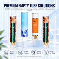 Tubes de dentifrice en aluminium et plastique avec logo personnalisé, imprimés UV, laminés, emballage compressible, bouchon à vis 12,7-35 mm