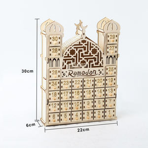 निकोरो रचनात्मक मुस्लिम इस्लेमिक लकड़ी के शिल्प 30 दिन बाद तक महल सजावट घर के गहने रैमदान आगमन कैलेंडर - Product Image 2