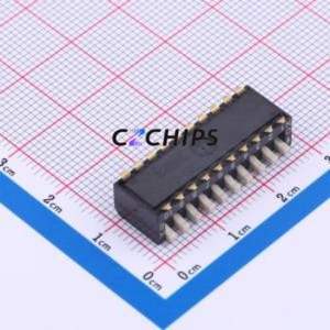 DSPV10LSGET DIP Switch SMD-20P,9x26.8mm Switch Piano Key Single Pole Single Throw 10 Gull Wing Type - Product Image 2