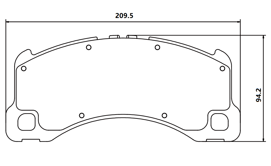Ultra-low dust brake pad D1577 for PORSCHE Cayenne SERIES Panamera 2010-2013