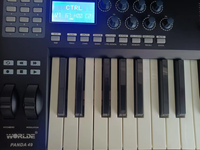 WORLDE Mini II PANDA49 MIDI Controller, 49 Keys Portable USB MIDI Keyboard Controller, Electronic Musical Instrument