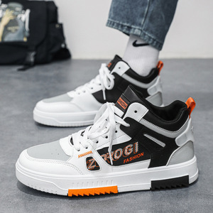 Zapatillas de Skate Casuales Blancas de Caña Alta de Moda 2026, Nuevas de Primavera, Cómodas, Deportivas, para Hombre, con Forro de Malla, Estilo Casual Medio - Product Image 4